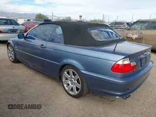 2002 BMW 3 Series 325Ci with VIN WBABS33462JY59719, listed as a IAAI auction lot 41606966 with 104,306 mi miles and . Bid and sale history available at DreamBid. Image 3.