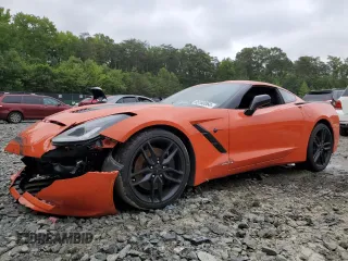 2019 Chevrolet Corvette Z51 1LT z VIN 1G1YH2D78K5100196, wystawiony jako Copart lot #65160064 z przebiegiem 23 141 mil mil oraz Szkoda całkowita • Salvage title. Historia ofert i sprzedaży dostępna na DreamBid. Obrazek 1.