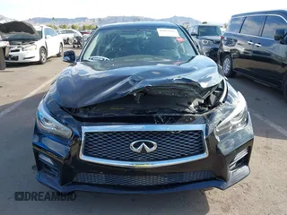 2014 Infiniti Q50 Premium with VIN JN1BV7AR5EM699404, listed as a IAAI auction lot 41884981 with 91,521 mi miles. Bid and sale history available at carsss.com. Image 13.