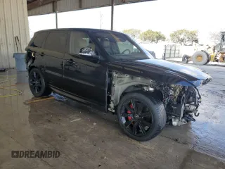 2021 Land Rover Range Rover Sport HST with VIN SALWS2RU2MA763636, listed as a Copart auction lot 48303745 with 0 mi miles and Salvage Title. Bid and sale history available at carsss.com. Image 4.