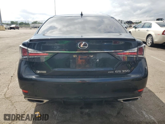 2016 Lexus GS 350 with VIN JTHCZ1BL9GA002297, listed as a Copart auction lot 52573194 with 134,876 mi miles and Salvage Title. Bid and sale history available at carsss.com. Image 6.
