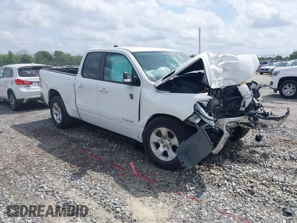 2020 Ram 1500 Big Horn with VIN 1C6RREBT8LN277897, listed as a IAAI auction lot 41351006 with 50,155 mi miles. Bid and sale history available at carsss.com. Image 1.