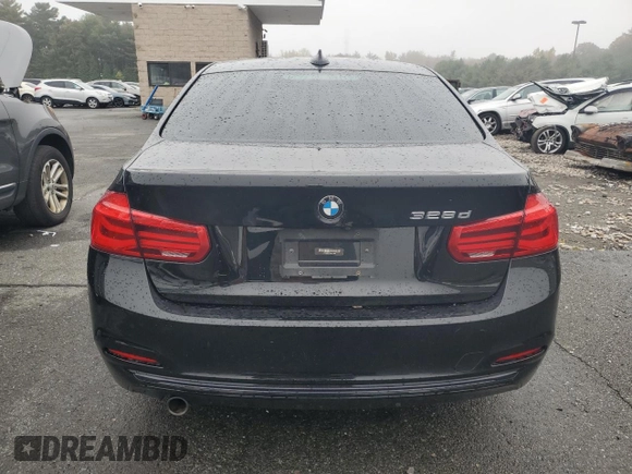2018 BMW 3 Series 328d with VIN WBA8E5C54JA507646, listed as a Copart auction lot 75518574 with 50,951 mi miles and Salvage title. Bid and sale history available at DreamBid. Image 6.