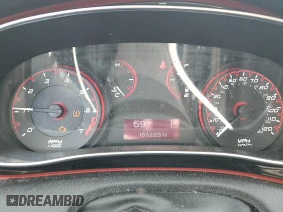 2014 Dodge Dart SXT with VIN 1C3CDFBB3ED702899, listed as a Copart auction lot 50325655 with 166,283 mi miles and Salvage Title. Bid and sale history available at DreamBid. Image 9.