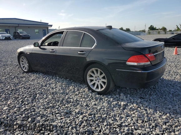 2006 BMW 7 Series 750i with VIN WBAHL83536DT03420, listed as a Copart auction lot 53840445 with Not Provided miles and Salvage Title. Bid and sale history available at carsss.com. Image 2.