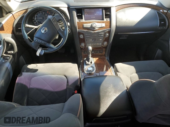 2017 Nissan Armada SV with VIN JN8AY2ND8H9008850, listed as a Copart auction lot 49379285 with 118,878 mi miles and Salvage Title. Bid and sale history available at carsss.com. Image 8.