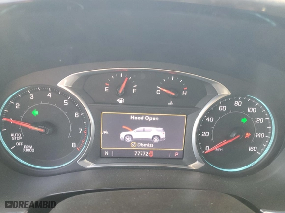 2022 Chevrolet Traverse LT Cloth with VIN 1GNEVGKW1NJ114471, listed as a Copart auction lot 79735184 with 77,772 mi miles and Salvage Title. Bid and sale history available at carsss.com. Image 9.