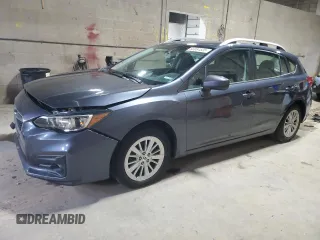 2017 Subaru Impreza Premium with VIN 4S3GTAB66H3738571, listed as a Copart auction lot 60084505 with 111,496 mi miles and Salvage title. Bid and sale history available at DreamBid. Image 1.