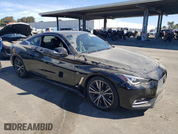 2020 Infiniti Q60 Luxe with VIN JN1EV7EK0LM340419, listed as a Copart auction lot 67869034 with 32,378 mi miles and Salvage Title. Bid and sale history available at DreamBid. Image 4.