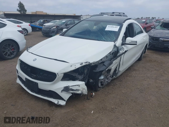 2015 Mercedes-Benz CLA 250 with VIN WDDSJ4GB2FN274032, listed as a IAAI auction lot 42408281 with 50,620 mi miles and . Bid and sale history available at DreamBid. Image 2.