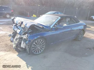2019 Audi A5 Cabriolet Premium Plus with VIN WAUYNGF59KN001750, listed as a IAAI auction lot 41628555 with NaN miles. Bid and sale history available at carsss.com. Image 19.