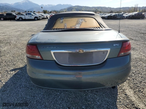 2006 Chrysler Sebring Conv GTC with VIN 1C3EL75RX6N153658, listed as a Copart auction lot 49608635 with NaN miles and Salvage Title. Bid and sale history available at carsss.com. Image 6.
