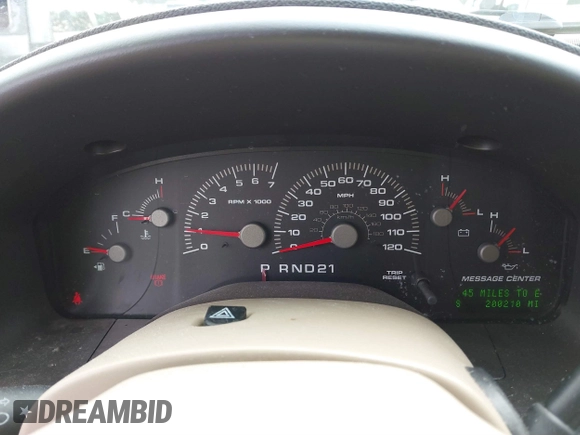 2003 Ford Expedition Eddie Bauer z VIN 1FMFU18L33LC34859, wystawiony jako IAAI lot #41681166 z przebiegiem 200 210 mil mil oraz . Historia ofert i sprzedaży dostępna na DreamBid. Obrazek 7.