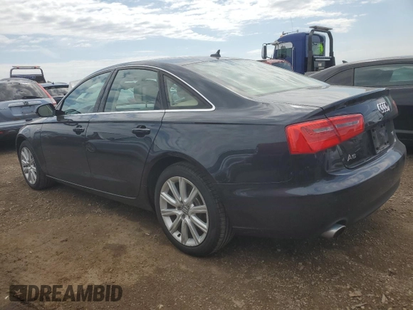 2014 Audi A6 Premium Plus with VIN WAUFGAFC2EN162765, listed as a Copart auction lot 54138005 with 32,580 mi miles and Salvage title. Bid and sale history available at DreamBid. Image 2.