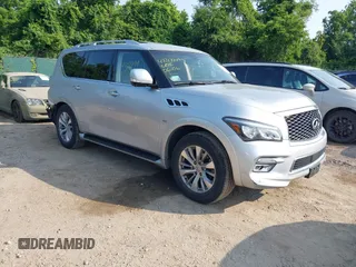 2017 Infiniti QX80 with VIN JN8AZ2NE5H9151695, listed as a IAAI auction lot 42432499 with 101,534 mi miles and . Bid and sale history available at DreamBid. Image 1.