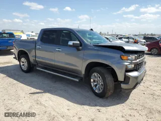 2021 Chevrolet Silverado 1500 Custom with VIN 1GCPYBEK3MZ351984, listed as a Copart auction lot 49060395 with 73,975 mi miles and Salvage Title. Bid and sale history available at carsss.com. Image 4.