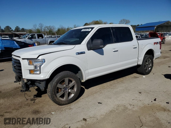 2017 Ford F-150 XL with VIN 1FTEW1EF3HFB62821, listed as a Copart auction lot 49506135 with 126,176 mi miles and Salvage Title. Bid and sale history available at carsss.com. Image 1.