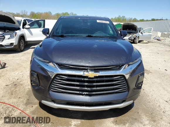 2021 Chevrolet Blazer LT with VIN 3GNKBCR43MS567044, listed as a Copart auction lot 53001395 with 38,795 mi miles and Salvage title. Bid and sale history available at DreamBid. Image 5.