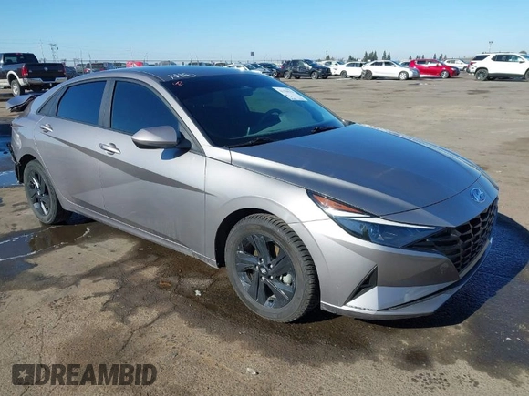 2023 Hyundai Elantra Blue z VIN KMHLM4AJ7PU059237, wystawiony jako IAAI lot #41394314 z przebiegiem 34 248 mil mil oraz . Historia ofert i sprzedaży dostępna na DreamBid. Obrazek 1.