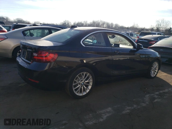 2015 BMW 2 Series 228i xDrive with VIN WBA1F7C50FVX96051, listed as a Copart auction lot 43630094 with 106,267 mi miles. Bid and sale history available at carsss.com. Image 3.