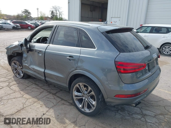 2015 Audi Q3 Prestige with VIN WA1GFCFS9FR007776, listed as a IAAI auction lot 42126928 with 110,981 mi miles and . Bid and sale history available at DreamBid. Image 3.