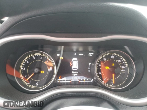 2017 Jeep Cherokee Limited with VIN 1C4PJLDS8HW549463, listed as a Copart auction lot 45791105 with 74,662 mi miles and Salvage Title. Bid and sale history available at carsss.com. Image 9.