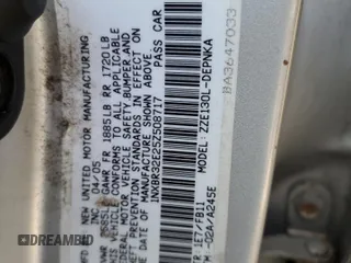 2005 Toyota Corolla CE with VIN 1NXBR32E25Z508717, listed as a Copart auction lot 50561075 with 226,557 mi miles and Salvage Title. Bid and sale history available at DreamBid. Image 12.