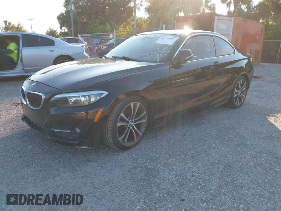 2015 BMW 2 Series 228i with VIN WBA1F5C58FV257021, listed as a IAAI auction lot 41318026 with 154,906 mi miles. Bid and sale history available at carsss.com. Image 17.