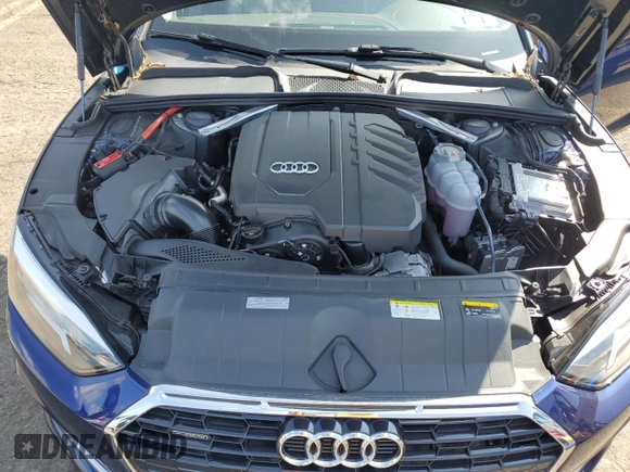2022 Audi A5 Sportback Premium with VIN WAUABCF50NA011789, listed as a Copart auction lot 66949894 with 22,973 mi miles and Salvage Title. Bid and sale history available at carsss.com. Image 11.