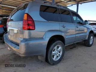 2006 Lexus GX 470 z VIN JTJBT20X960120748, wystawiony jako Copart lot #60102405 z przebiegiem 242 521 mil mil oraz Czysty tytuł • Clean title. Historia ofert i sprzedaży dostępna na DreamBid. Obrazek 3.