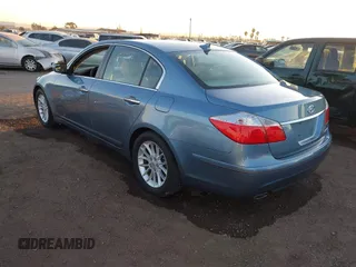 2009 Hyundai Genesis with VIN KMHGC46E19U043618, listed as a IAAI auction lot 41675082 with 108,568 mi miles and . Bid and sale history available at DreamBid. Image 3.