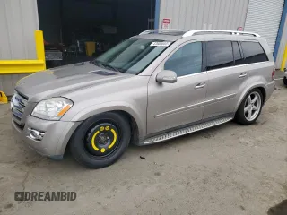 2008 Mercedes-Benz GL-Class 5.5L with VIN 4JGBF86E38A343301, listed as a Copart auction lot 47605005 with 147,223 mi miles and Salvage Title. Bid and sale history available at carsss.com. Image 1.