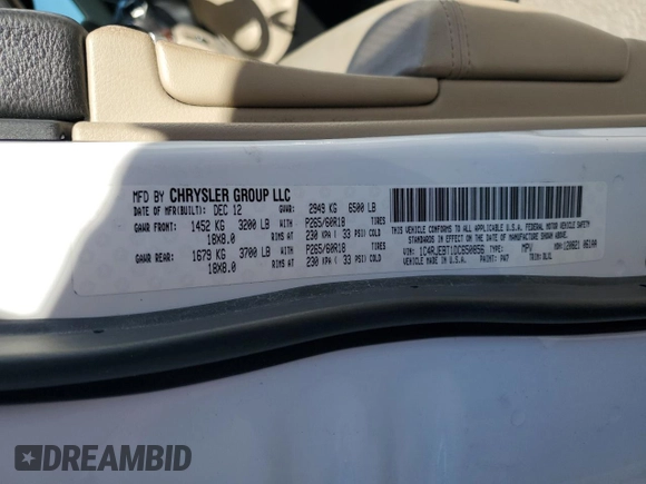 2013 Jeep Grand Cherokee Limited with VIN 1C4RJEBT1DC650856, listed as a Copart auction lot 45951365 with 110,573 mi miles and Clean Title. Bid and sale history available at carsss.com. Image 13.