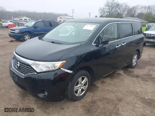 2015 Nissan Quest SV with VIN JN8AE2KP8F9133870, listed as a IAAI auction lot 41735267 with 213,626 mi miles. Bid and sale history available at carsss.com. Image 2.