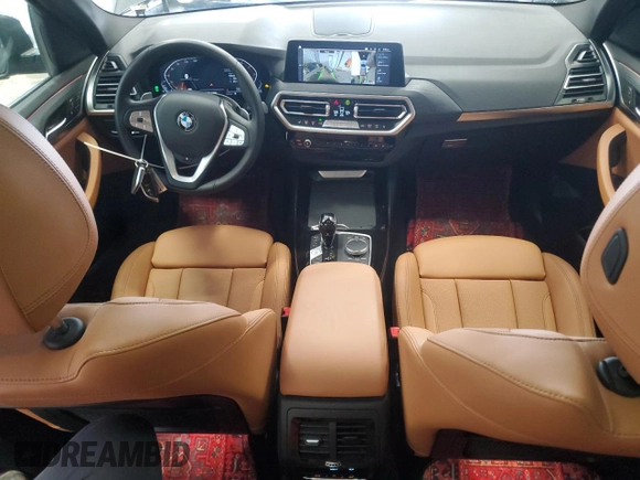 2024 BMW X3 xDrive30i with VIN 5UX53DP02R9V99064, listed as a Copart auction lot 49981755 with 7,858 mi miles and Salvage Title. Bid and sale history available at carsss.com. Image 8.