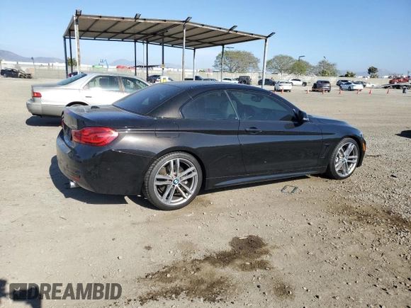 2018 BMW 4 Series 440i z VIN WBA4Z5C54JEE16519, wystawiony jako Copart lot #53020025 z przebiegiem 81 951 mil mil oraz Szkoda całkowita • Salvage title. Historia ofert i sprzedaży dostępna na DreamBid. Obrazek 3.