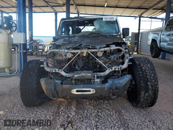 2020 Jeep Wrangler Sport S with VIN 1C4GJXAG0LW151115, listed as a Copart auction lot 55514505 with Not provided miles and Salvage title. Bid and sale history available at DreamBid. Image 5.