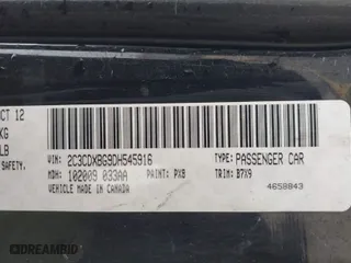 2013 Dodge Charger SE with VIN 2C3CDXBG9DH545916, listed as a IAAI auction lot 41623125 with 169,654 mi miles. Bid and sale history available at carsss.com. Image 9.