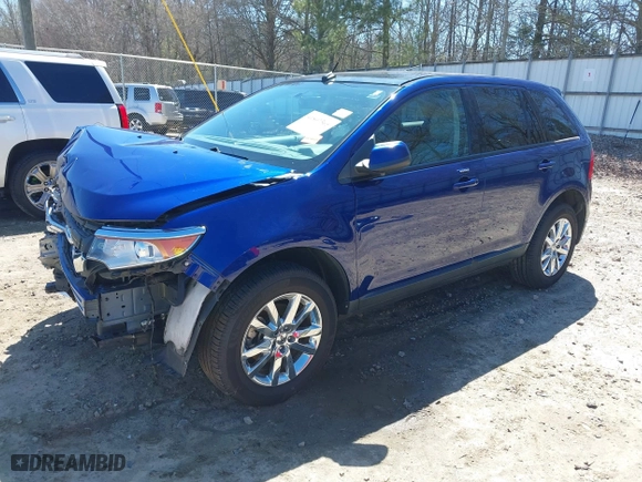 2014 Ford Edge SEL with VIN 2FMDK4JC7EBA50259, listed as a IAAI auction lot 41807565 with 101,629 mi miles. Bid and sale history available at carsss.com. Image 2.