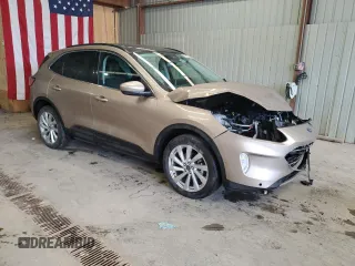 2021 Ford Escape Titanium with VIN 1FMCU9J90MUB15582, listed as a Copart auction lot 50982955 with 27,041 mi miles and Salvage Title. Bid and sale history available at carsss.com. Image 4.