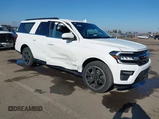 2024 Ford Expedition Max Limited with VIN 1FMJK2A81REA80001, listed as a IAAI auction lot 41371389 with 24,597 mi miles and . Bid and sale history available at DreamBid. Image 1.