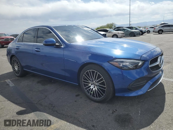 2023 Mercedes-Benz C 300 with VIN W1KAF4GB1PR128468, listed as a Copart auction lot 52821865 with 20,623 mi miles and Salvage title. Bid and sale history available at DreamBid. Image 4.