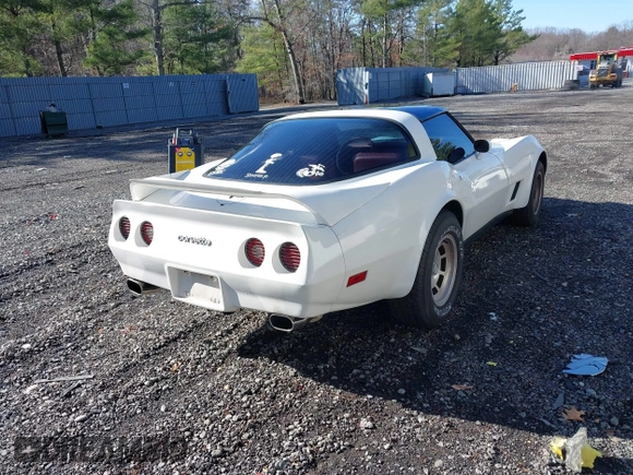 1981 Chevrolet Corvette with VIN 1G1AY8768BS418361, listed as a IAAI auction lot 41851046 with 72,559 mi miles. Bid and sale history available at carsss.com. Image 4.