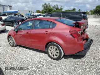 2015 Kia Rio LX with VIN KNADM4A37F6437017, listed as a Copart auction lot 50953015 with 95,341 mi miles and Salvage Title. Bid and sale history available at carsss.com. Image 2.
