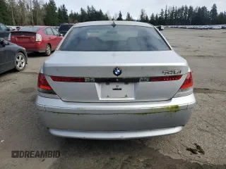 2004 BMW 7 Series 745i with VIN WBAGL63484DP69753, listed as a Copart auction lot 49211195 with 203,767 mi miles and Clean Title. Bid and sale history available at DreamBid. Image 6.
