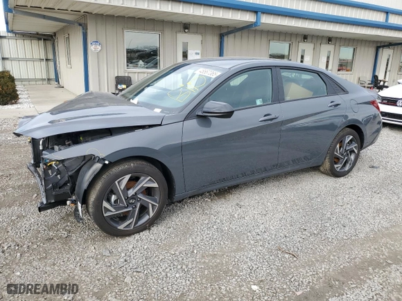 2025 Hyundai Elantra SEL Sport with VIN KMHLM4DG4SU870776, listed as a Copart auction lot 45567365 with 3,475 mi miles and Salvage Title. Bid and sale history available at carsss.com. Image 1.