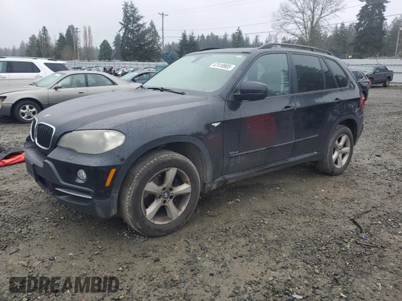 2007 BMW X5 3.0si with VIN 5UXFE43597L012374, listed as a Copart auction lot 47418905 with 164,480 mi miles and Salvage Title. Bid and sale history available at carsss.com. Image 1.