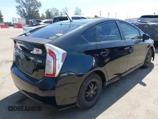 2013 Toyota Prius One with VIN JTDKN3DU6D0338436, listed as a IAAI auction lot 41881367 with 172,968 mi miles. Bid and sale history available at carsss.com. Image 4.