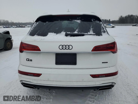 2023 Audi Q5 S line Prestige with VIN WA1FAAFYXP2171339, listed as a Copart auction lot 43351985 with 32,796 mi miles and Salvage Title. Bid and sale history available at carsss.com. Image 6.