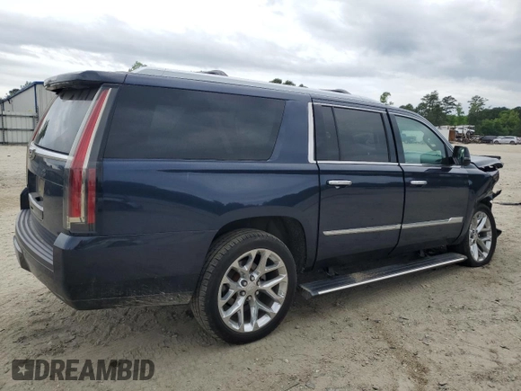 2018 Cadillac Escalade ESV Premium Luxury with VIN 1GYS4JKJ4JR113630, listed as a Copart auction lot 56296265 with 76,556 mi miles and Salvage title. Bid and sale history available at DreamBid. Image 3.